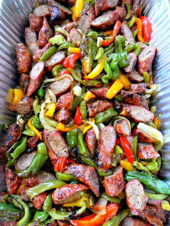 Grilled Italian Sausage w/ Roasted Peppers & Onions | Arnaldo's To Go ...